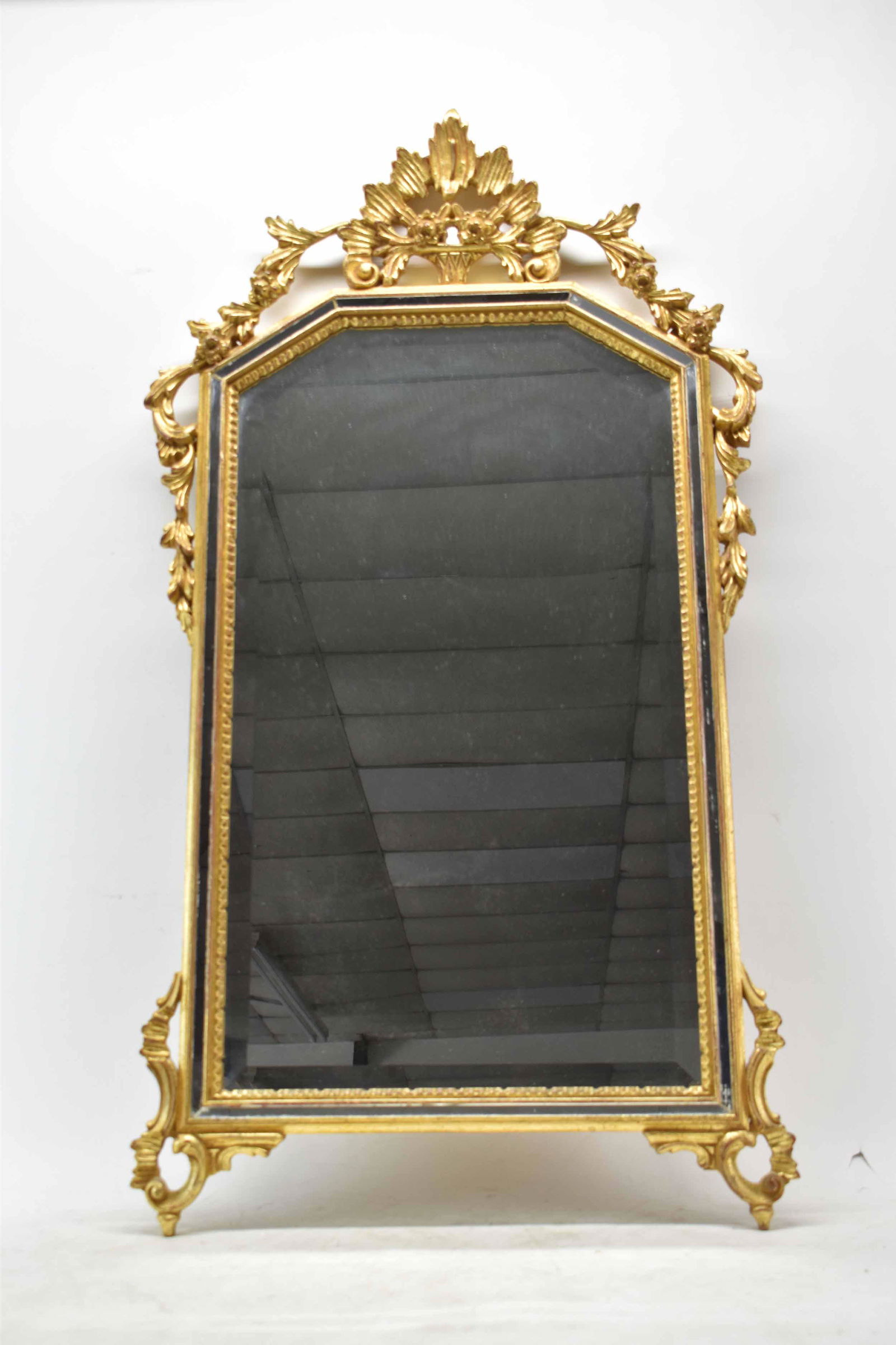 Italian Baroque Style Carved Gilt-Wood Mirror (1 of 5)