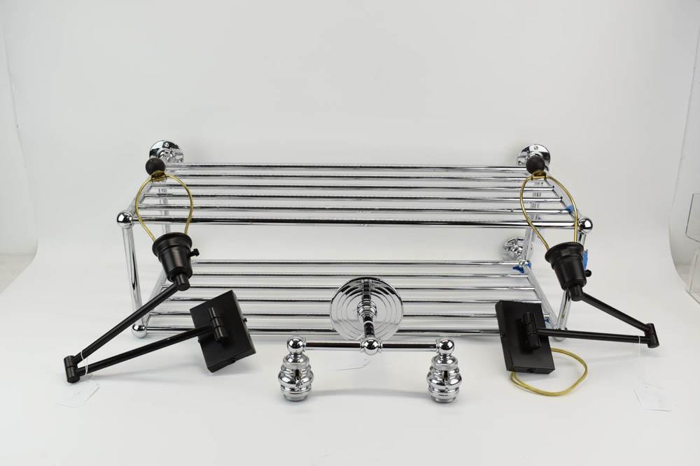 Visual Comfort 2-Light Chrome Bathroom Sconce (1 of 5)