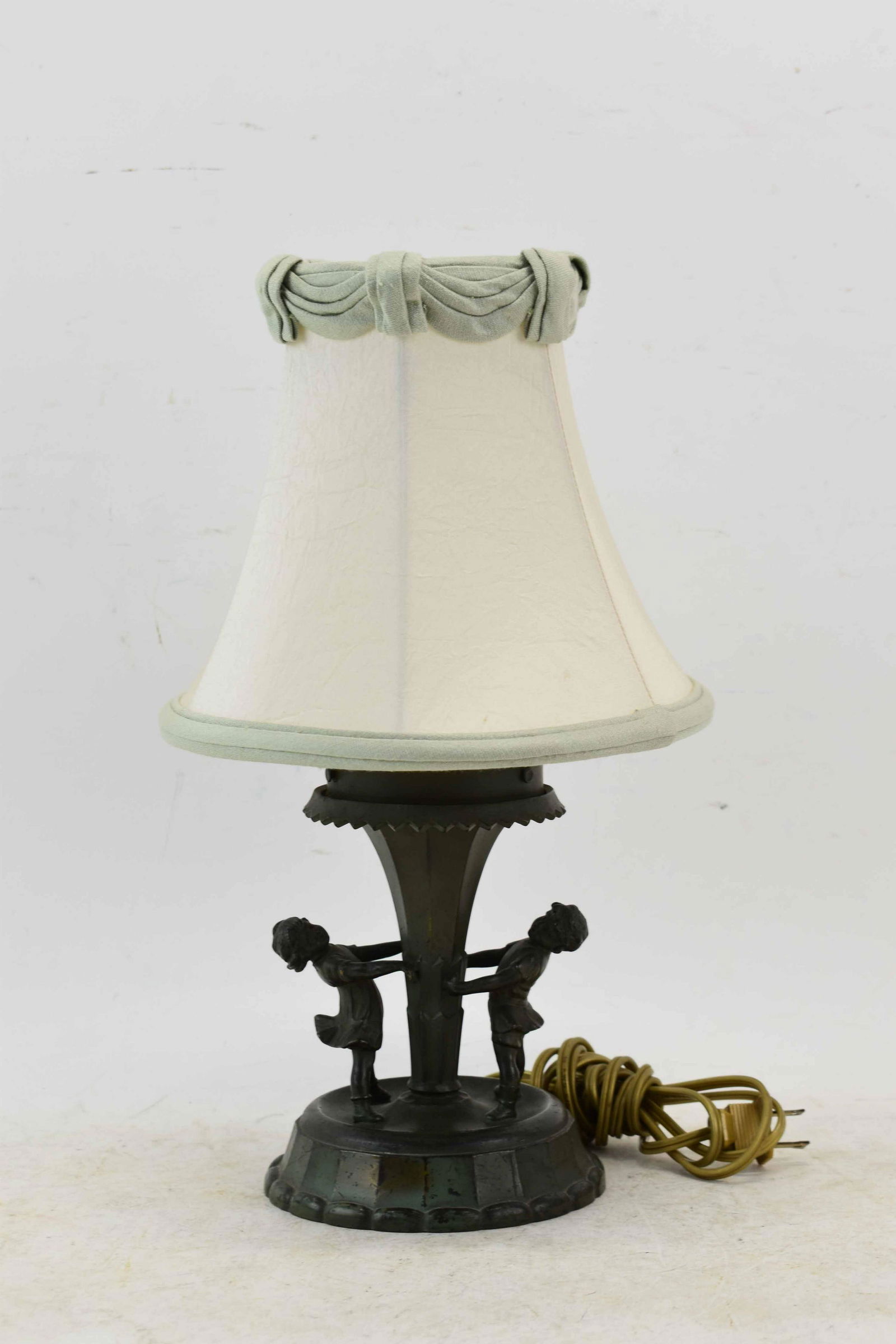 Patinated Metal  Figural Table Lamp (1 of 5)