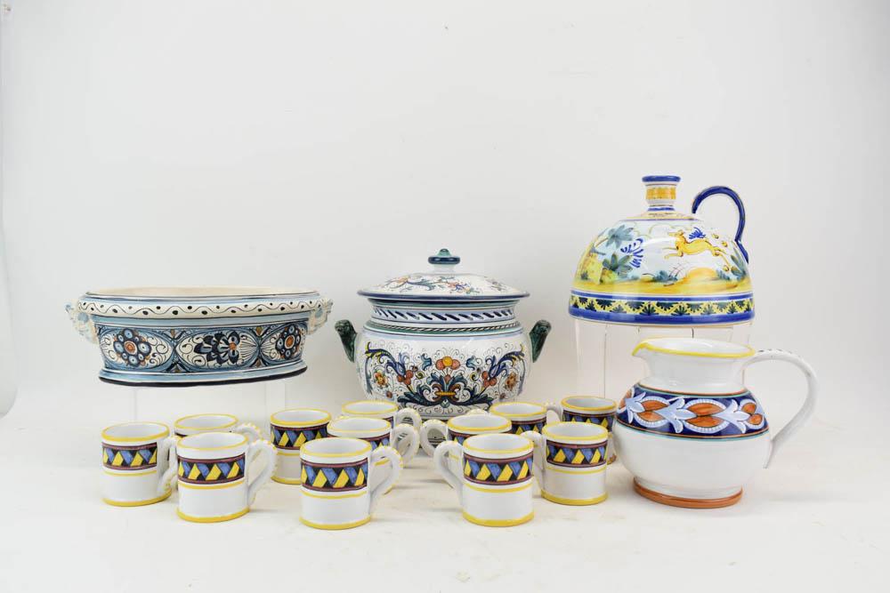 Group of Assorted Hand Painted Italian Ceramics (1 of 18)