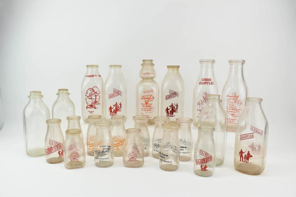 Group of Assorted Vintage Milk Bottles (1 of 7)