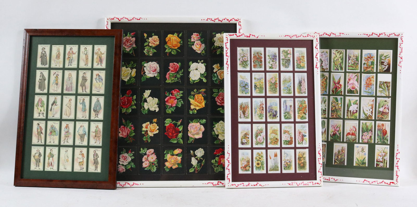 Four Framed Sets of Cigarette Cards (1 of 6)