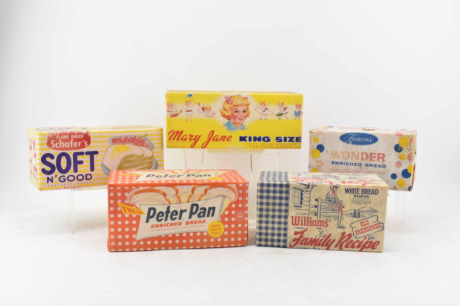 5 Vintage Advertising Display Bread Loaves (1 of 11)