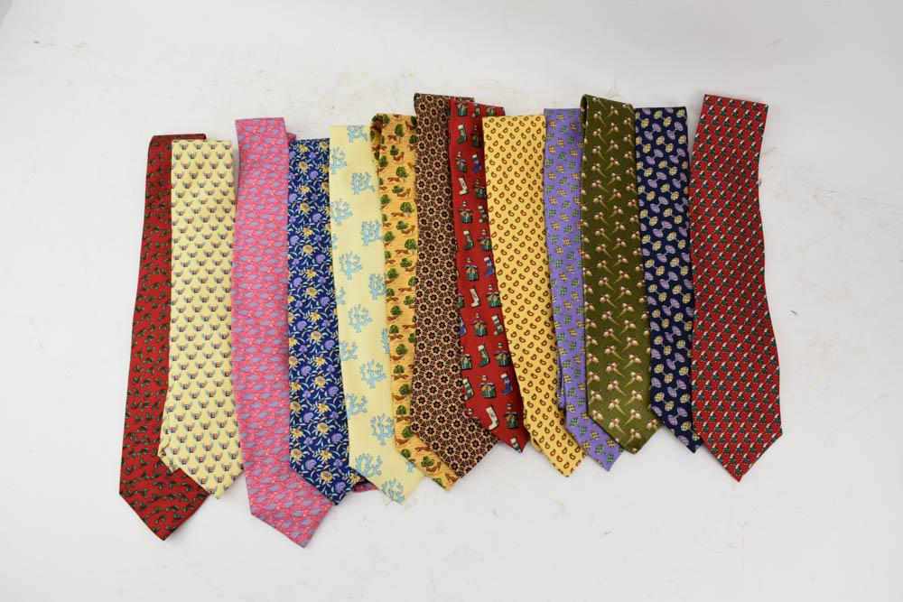 Group of Assorted Vintage Silk Men's Ties (1 of 11)