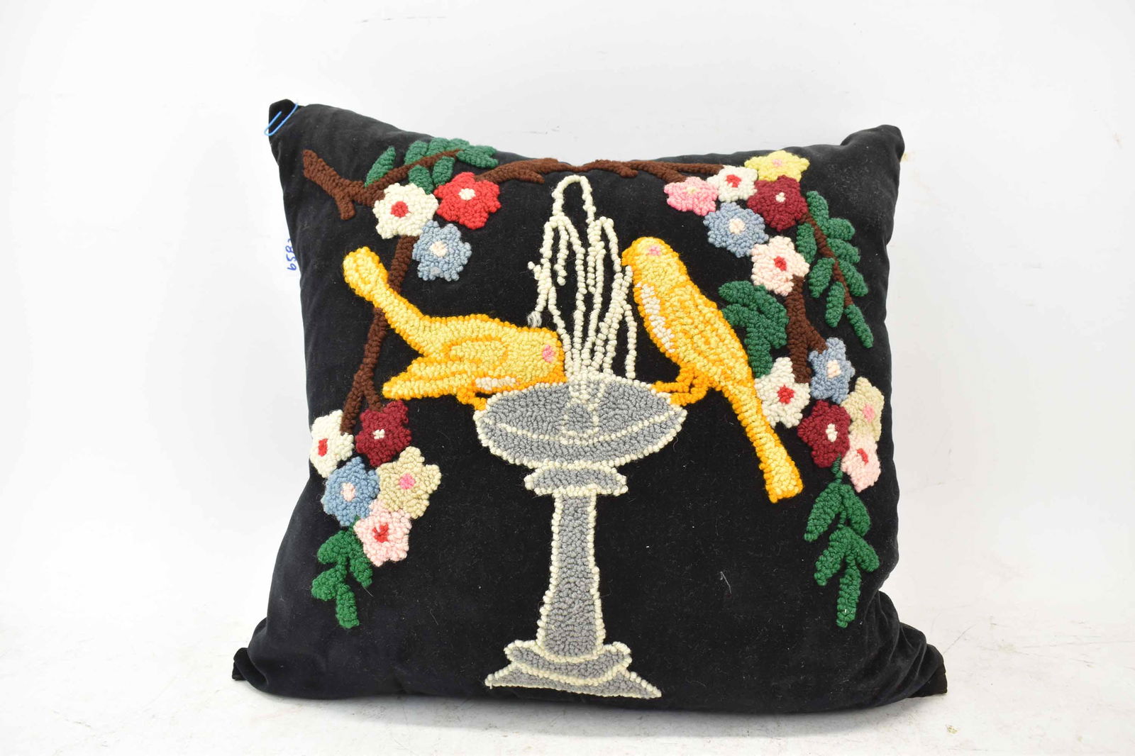Vintage Hand Hooked Pillow (1 of 7)