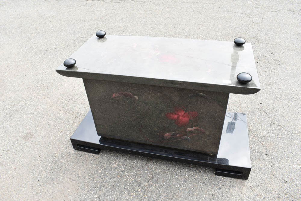 Asian Style Black Lacquered Altar Table (1 of 7)