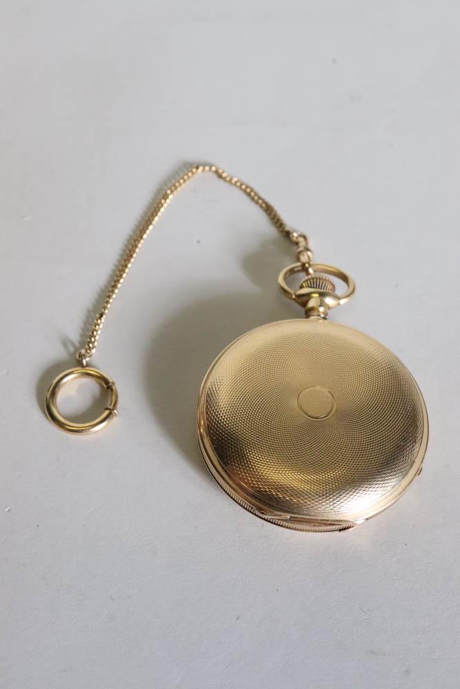 Yellow Gold Men's Hunter Case Pocket Watch (1 of 12)