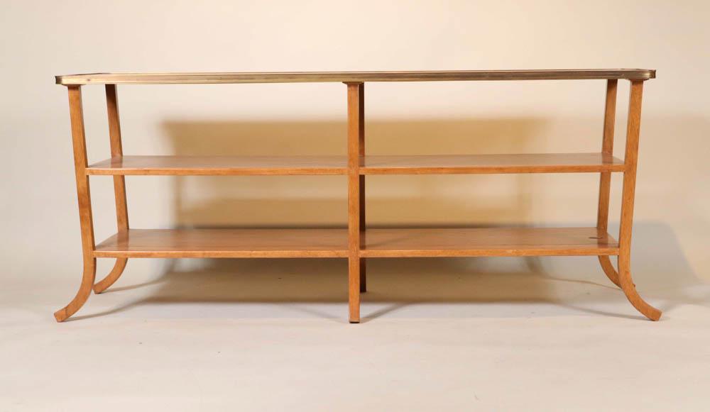 French Provincial Brass-Bound Walnut Server (1 of 10)