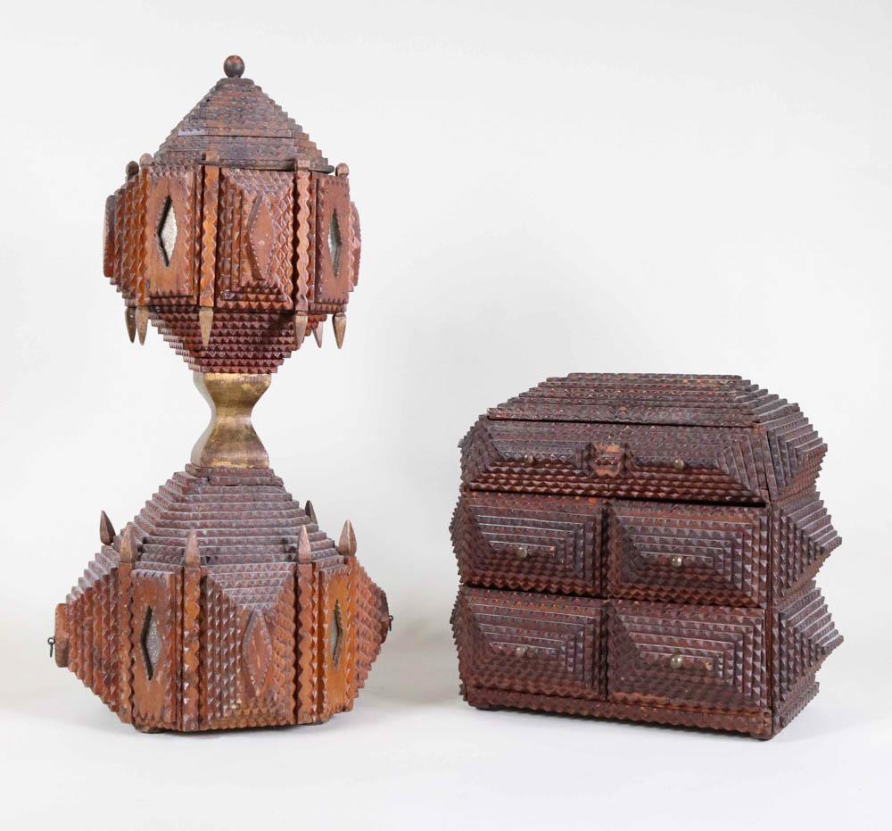 Two Tramp Art Boxes (1 of 17)