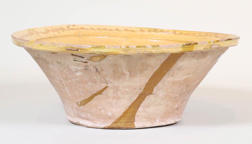 Large Yellow-Glazed Earthenware Tian (1 of 4)