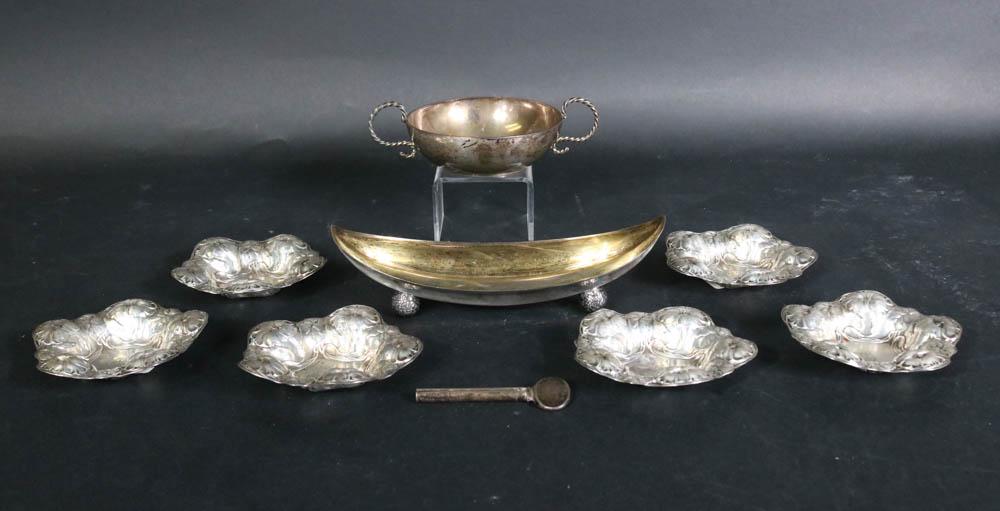 Tiffany Sterling Cantaloupe Shaped Condiment Dish (1 of 10)
