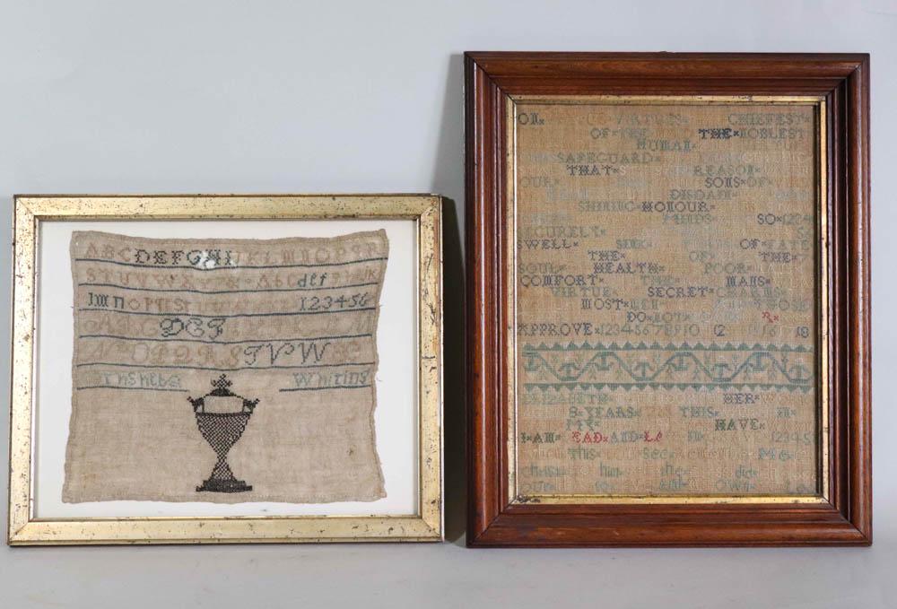Two Needlework Samplers (1 of 20)