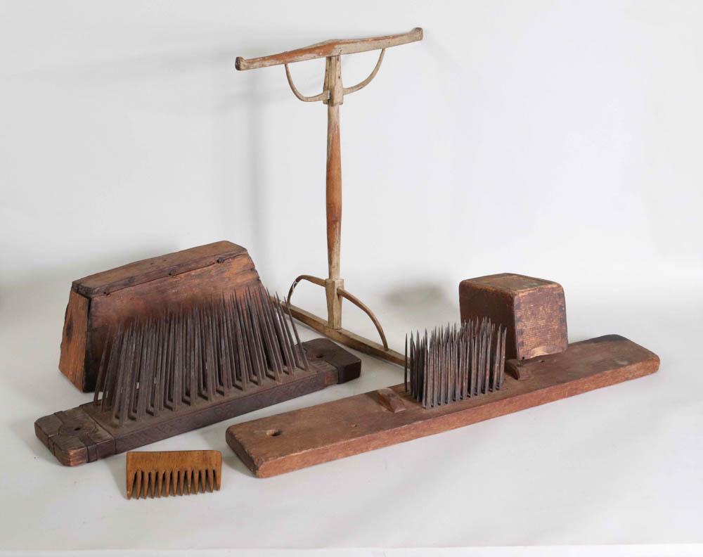 Yellow Painted Maple Niddy-Noddy (1 of 13)