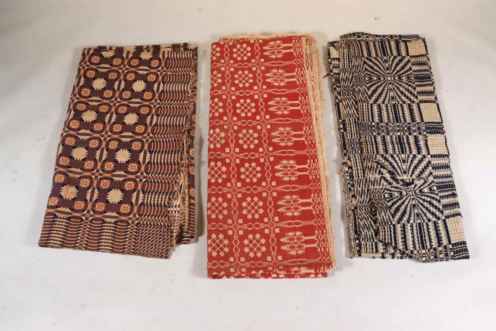 Three Coverlets, American, 19th C. (1 of 2)