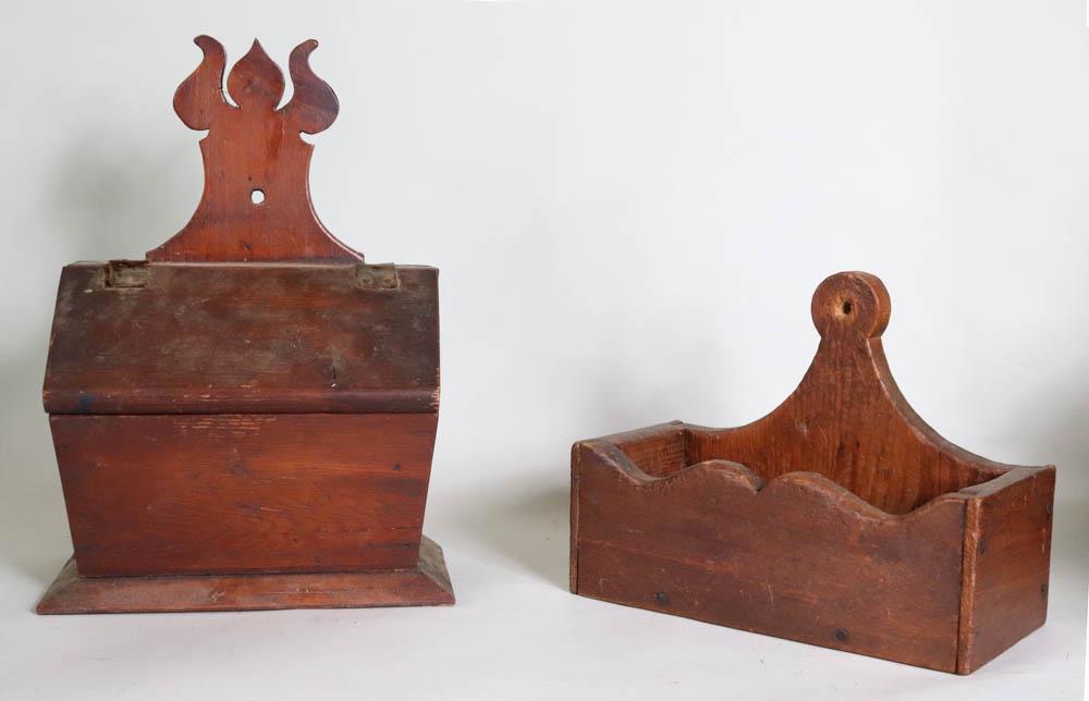 Two Pine Hanging Wall Boxes (1 of 8)