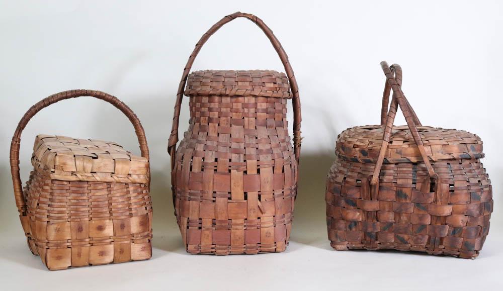 Three Lidded Potato-Stamped Baskets (1 of 13)