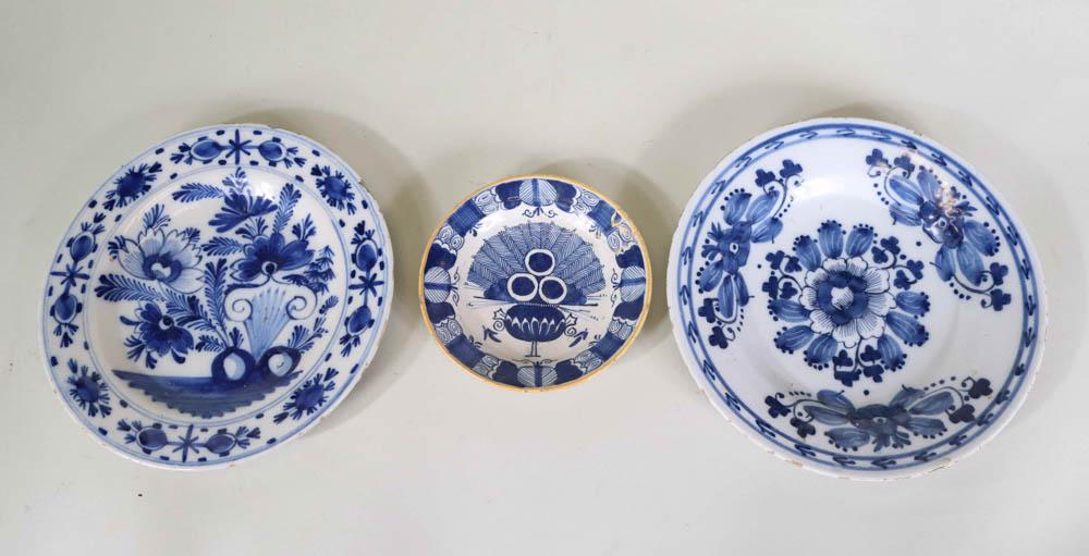 Three Tin-Glazed Earthenware Plates (1 of 11)