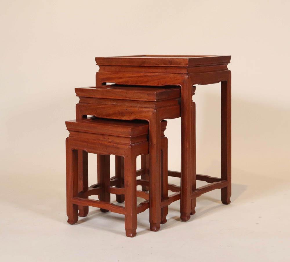 Three Chinese Nesting Tables (1 of 6)