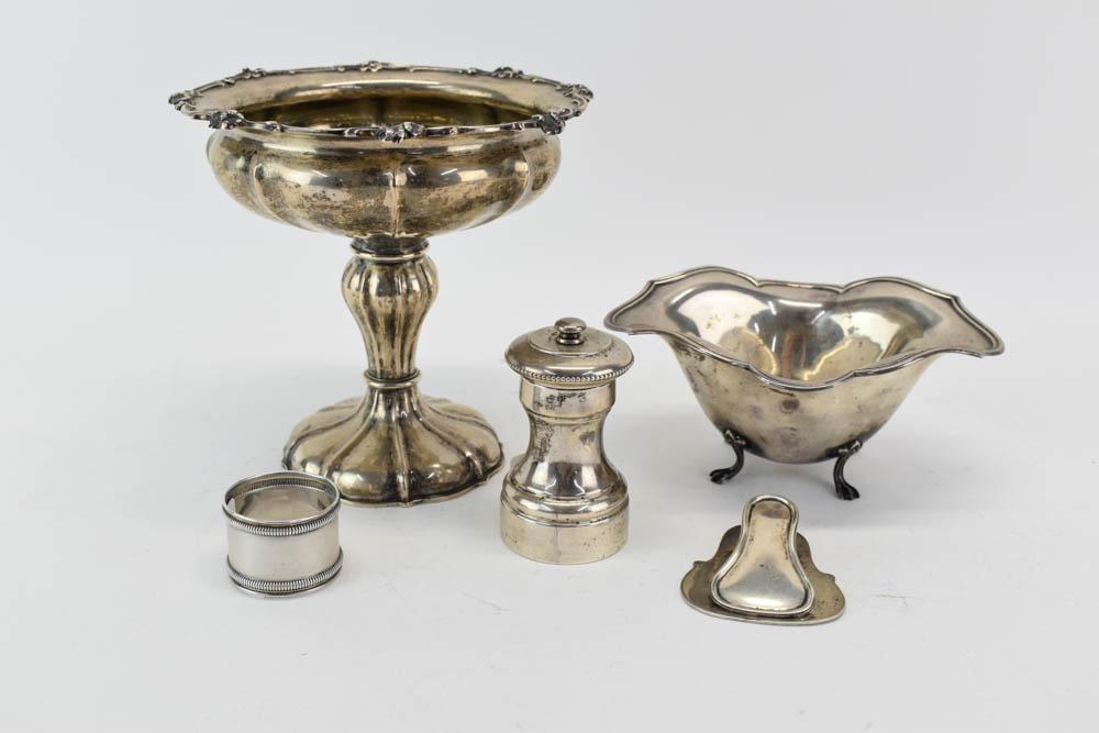 Swiss 875 Silver Footed Compote and More Sterling (1 of 10)