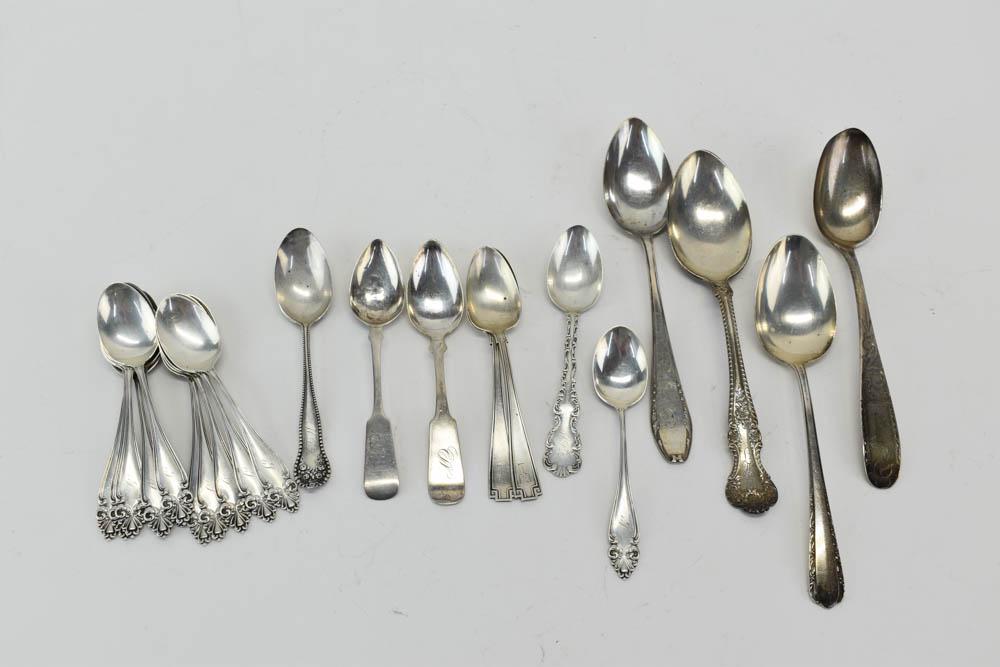 Twelve Sterling Silver Coffee Spoons (1 of 11)