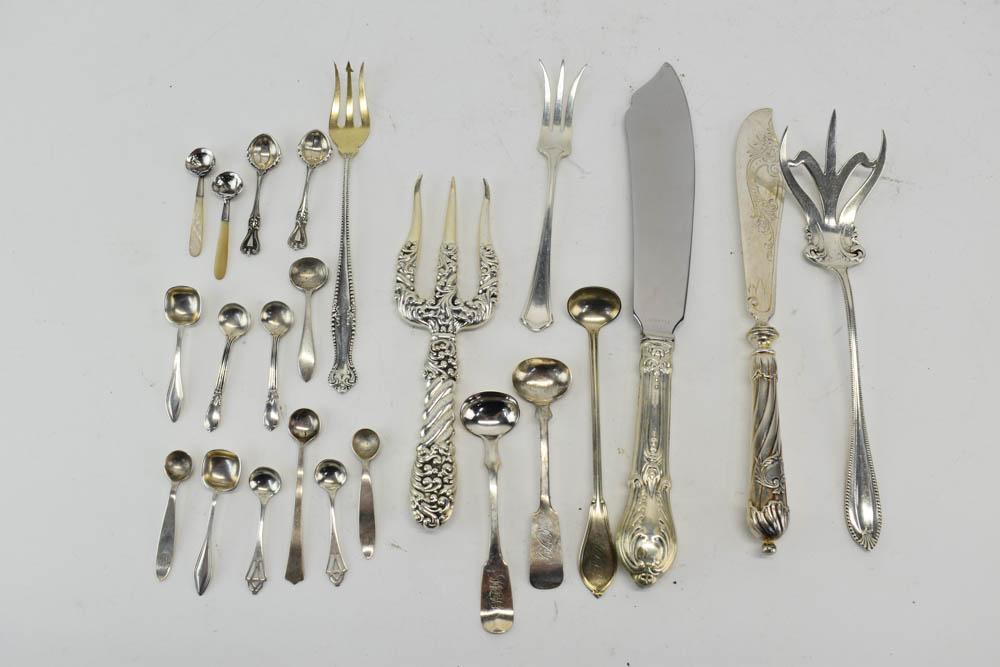 Four Sterling Silver Condiment Forks (1 of 12)