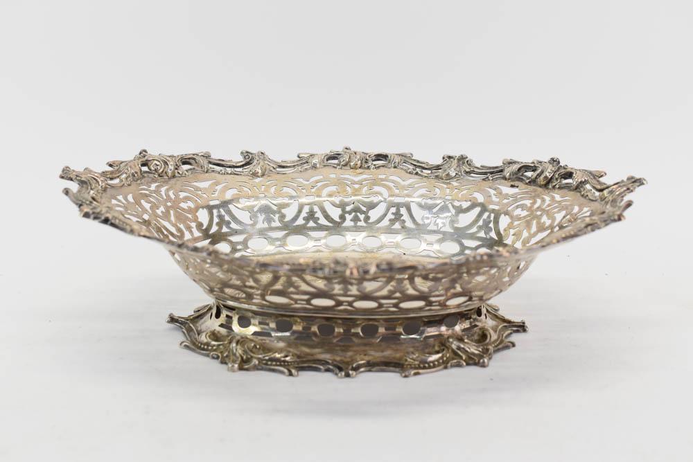 J.E. Caldwell Sterling Silver Footed Oval Bowl (1 of 4)