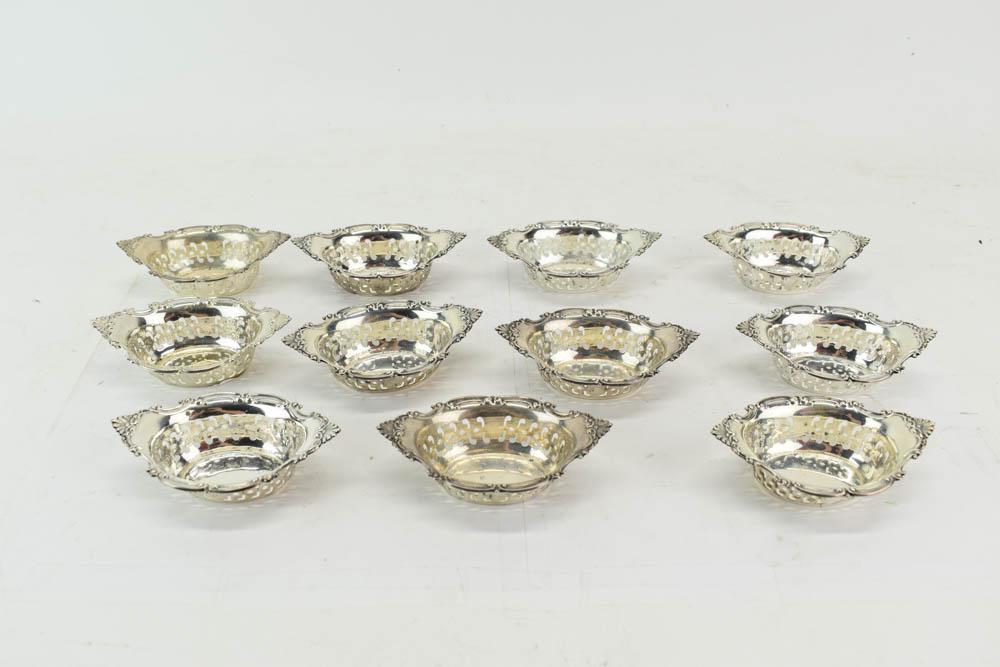 Set of Eleven Gorham Sterling Silver Nut Dishes (1 of 3)