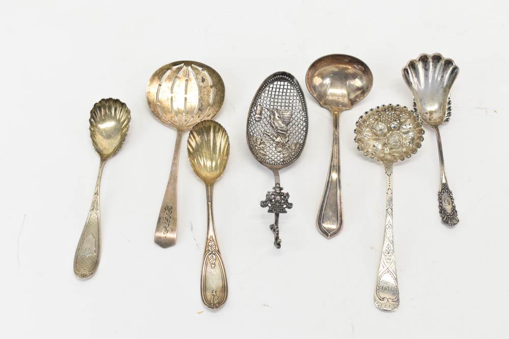 Victorian English Silver Berry Ladle (1 of 13)