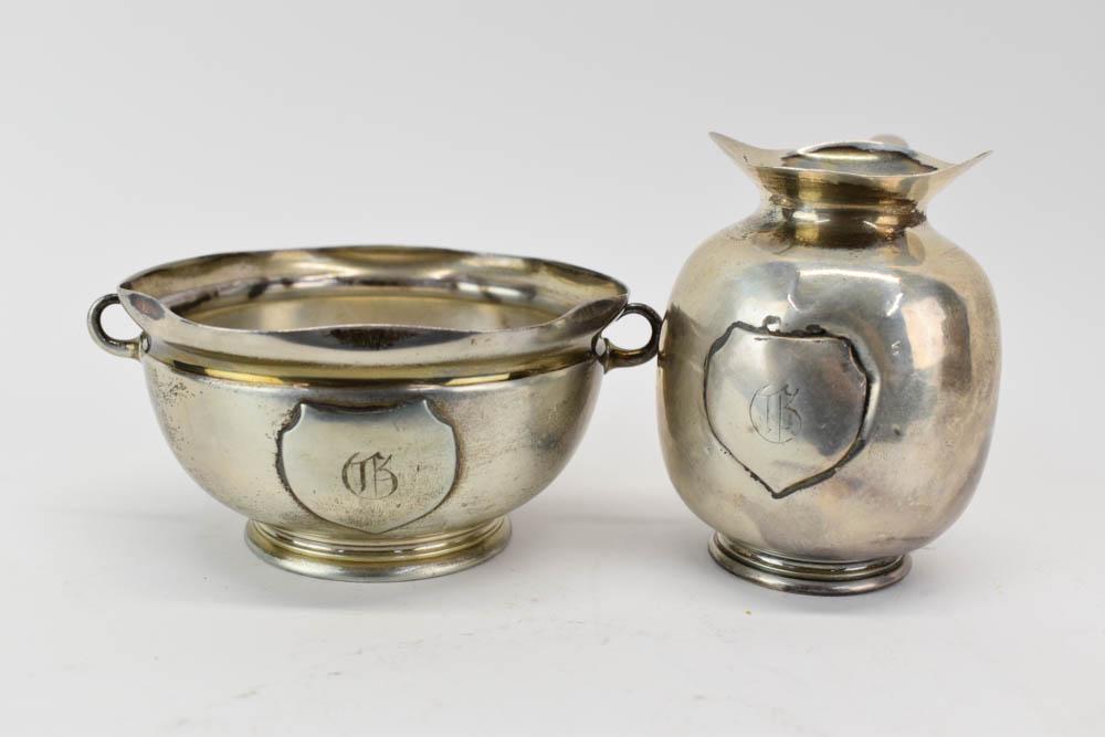 Gorham Sterling Silver Creamer and Sugar (1 of 5)