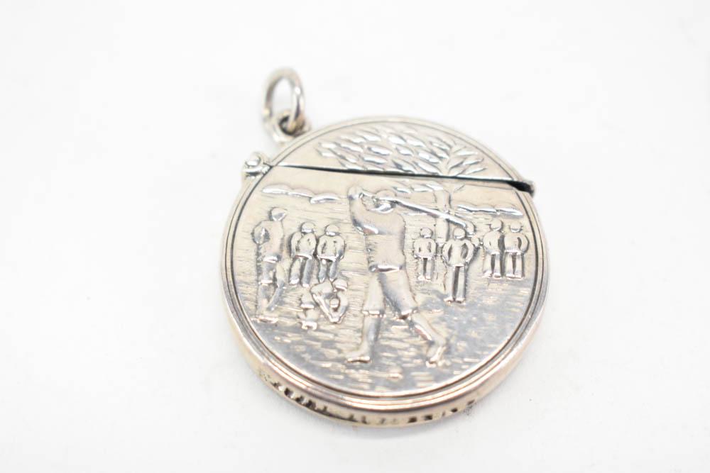 Golf Motif Sterling Silver Match Safe (1 of 4)