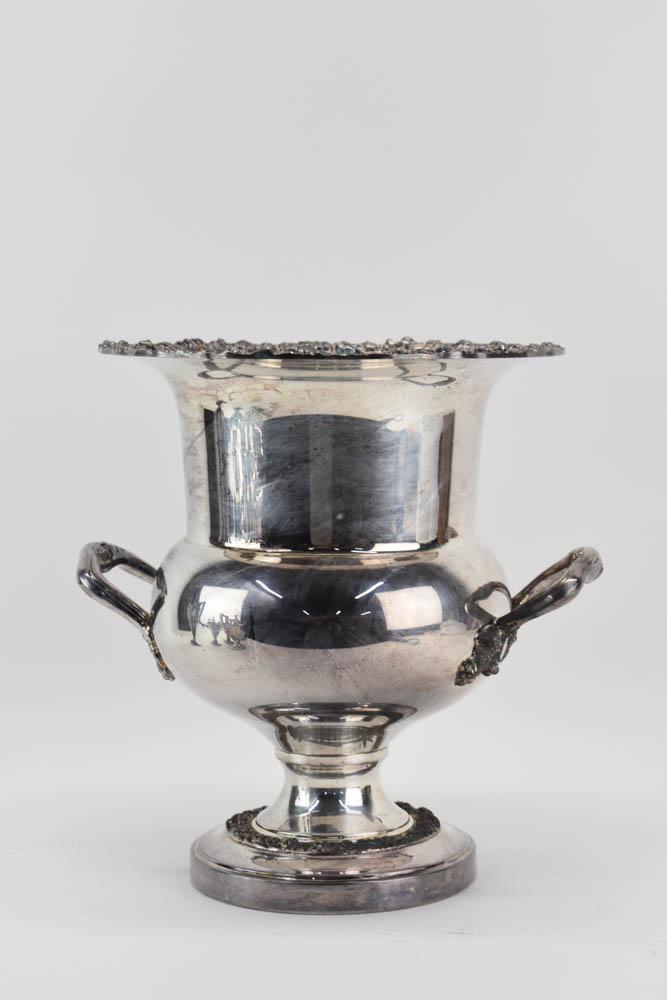 Silver Plated Double Handled Champagne Cooler (1 of 5)