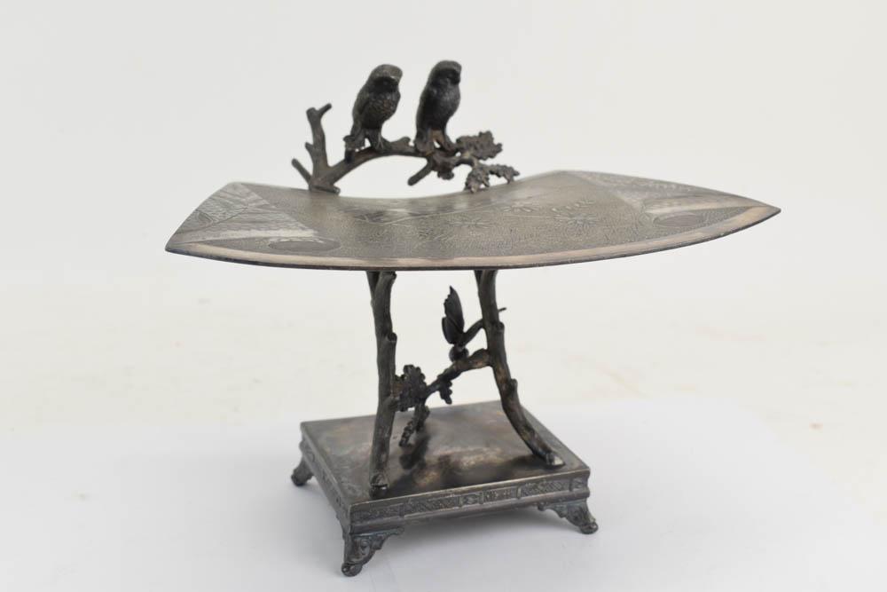 Victorian Silver Plated New Years Card Holder (1 of 8)