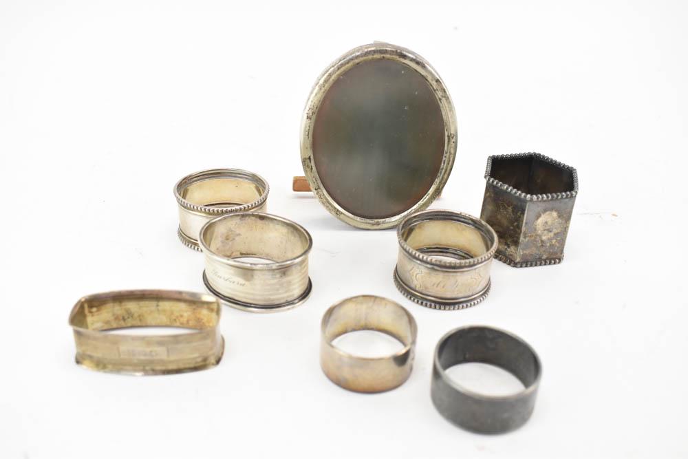 Sterling Picture Frame and Sterling Napkin Ring (1 of 7)