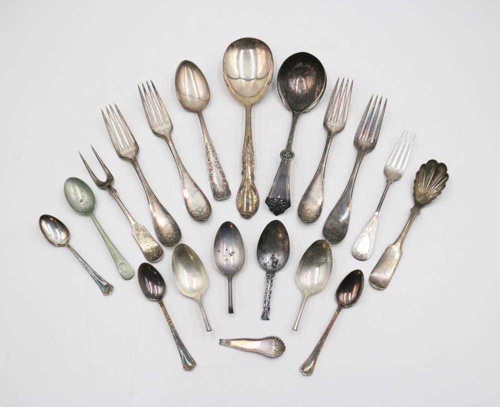 Group of Silver Plated Flatware (1 of 11)
