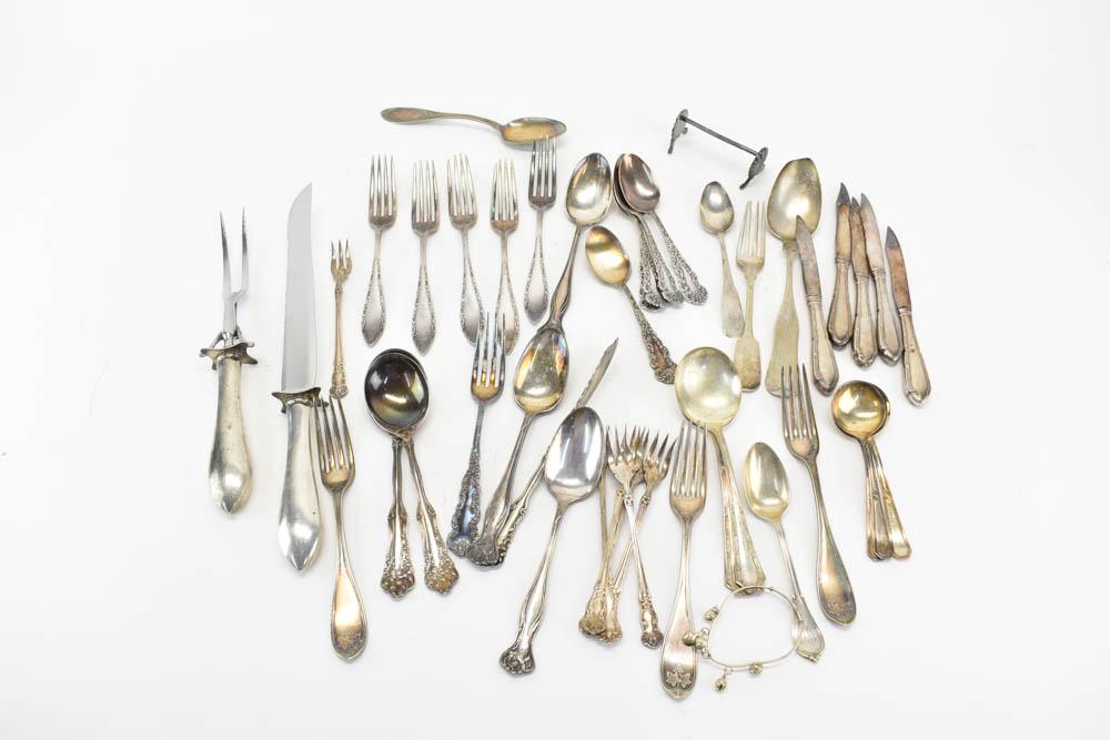 Five Sterling SIlver Handled Fruit Knives (1 of 8)