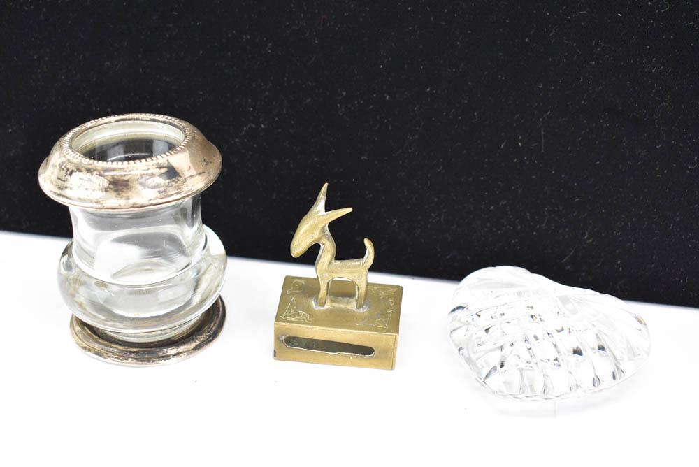 Waterford Style Crystal Heart Form Paperweight (1 of 6)