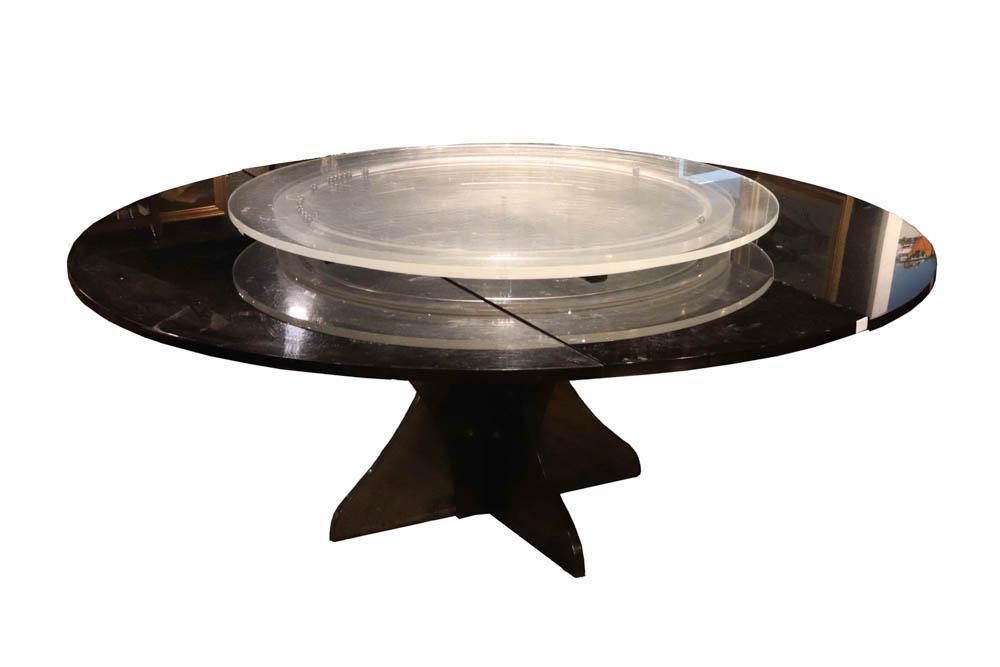 Modern Dark Lucite Dining Table (1 of 9)