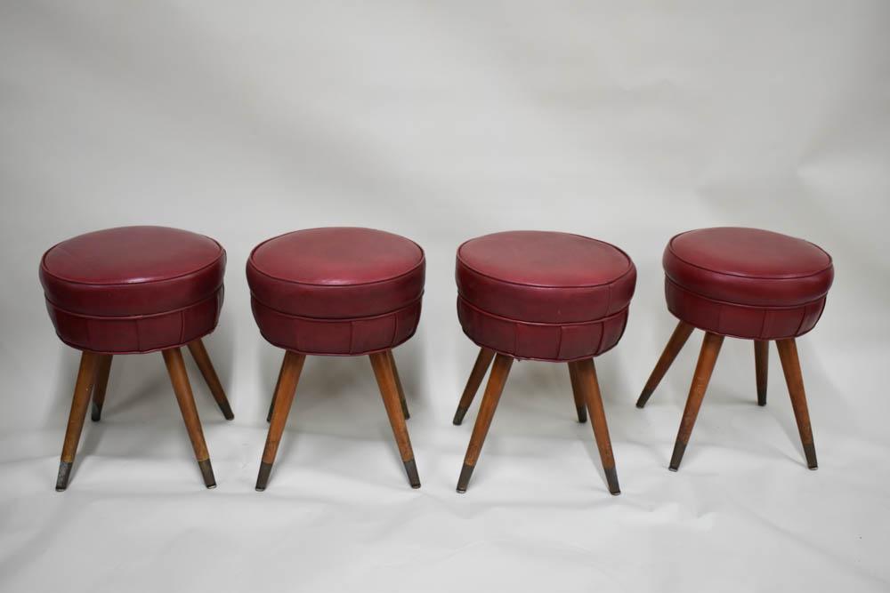 Set of Four Mid Century Modern Chairmasters Stools (1 of 9)