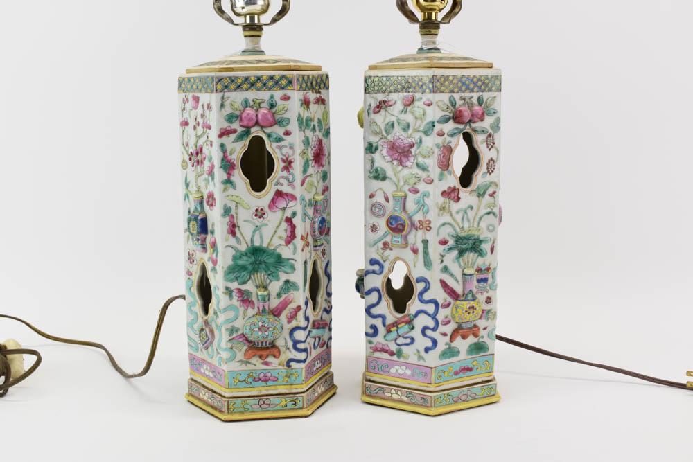 Pair of Chinese Porcelain Hat Stands (1 of 9)