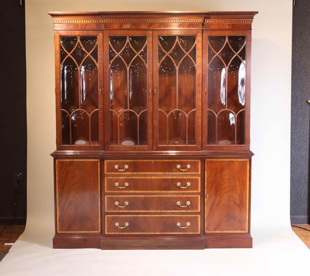 George III Style Breakfront Bookcase (1 of 10)