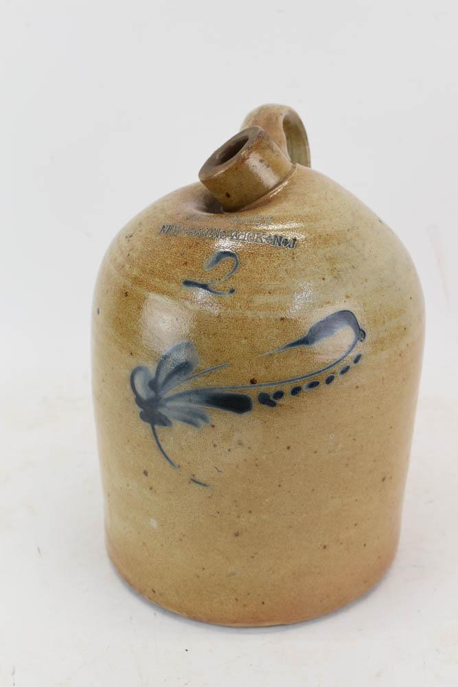 John Mulvey New Brunswick, NJ Stoneware Jug (1 of 5)