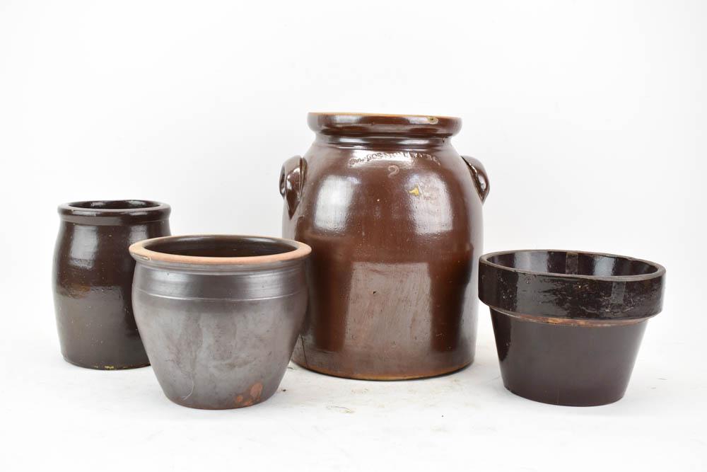 Bangor Stoneware Handled Crock (1 of 12)