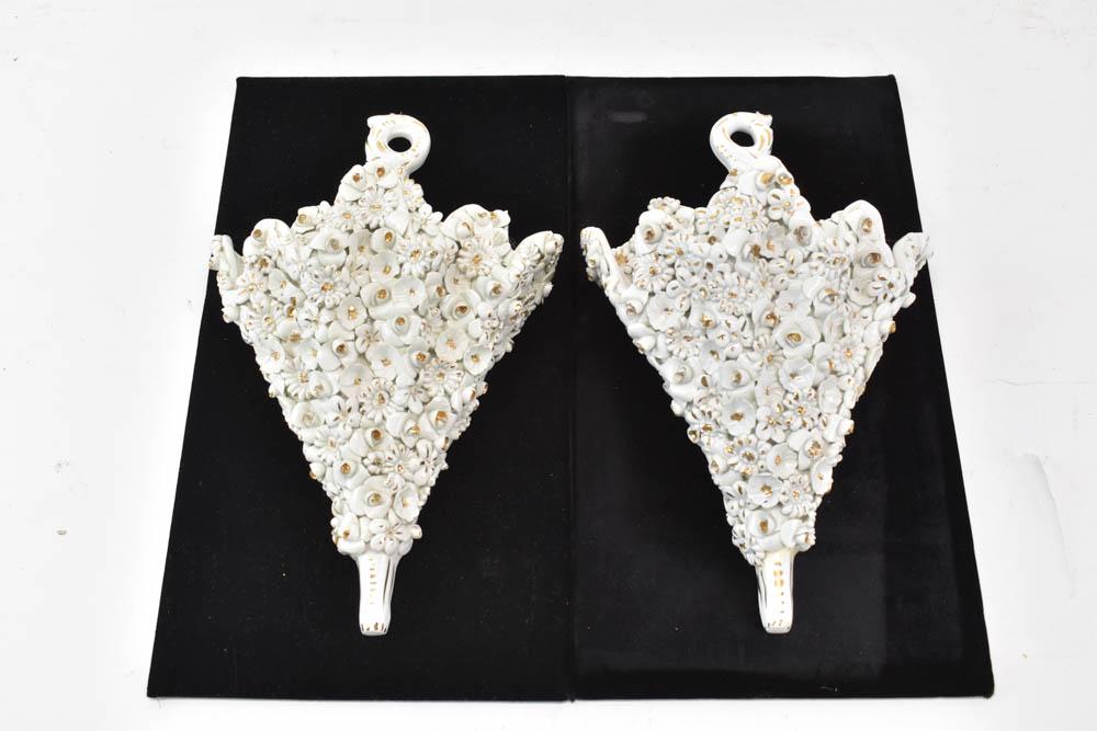 Pair of Ardalt Italian Porcelain Wall Pockets (1 of 4)