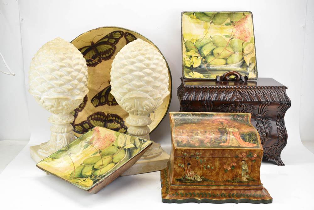 Pair of Pine Cone Formed Table Finials (1 of 20)