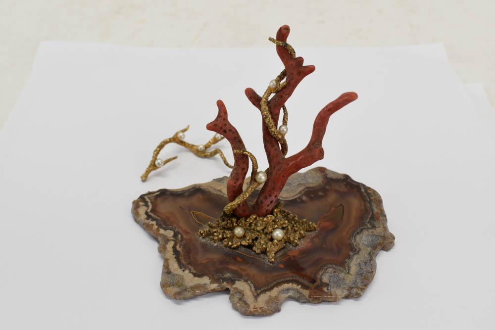 Small Rare Vintage Red Coral Branch (1 of 5)
