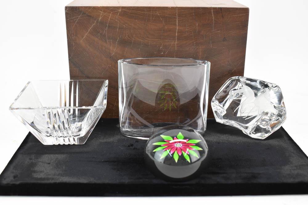 Perthshire Paperweight of Pink Floral Design (1 of 9)