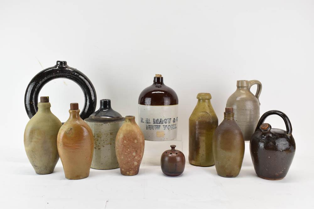 Group of Assorted Stoneware Jugs and Bottles (1 of 4)