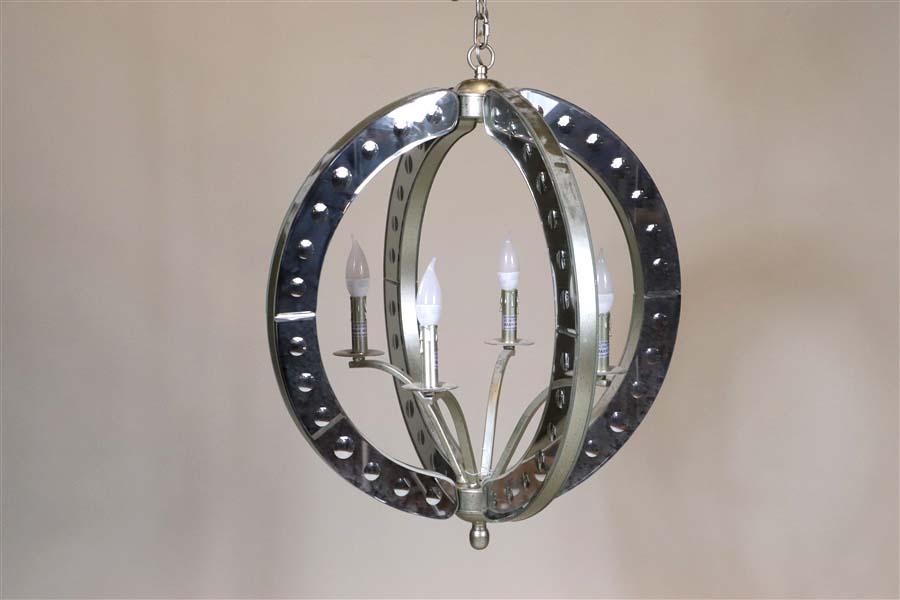 Modern Regency Style 4-Light Spherical Chandelier (1 of 7)