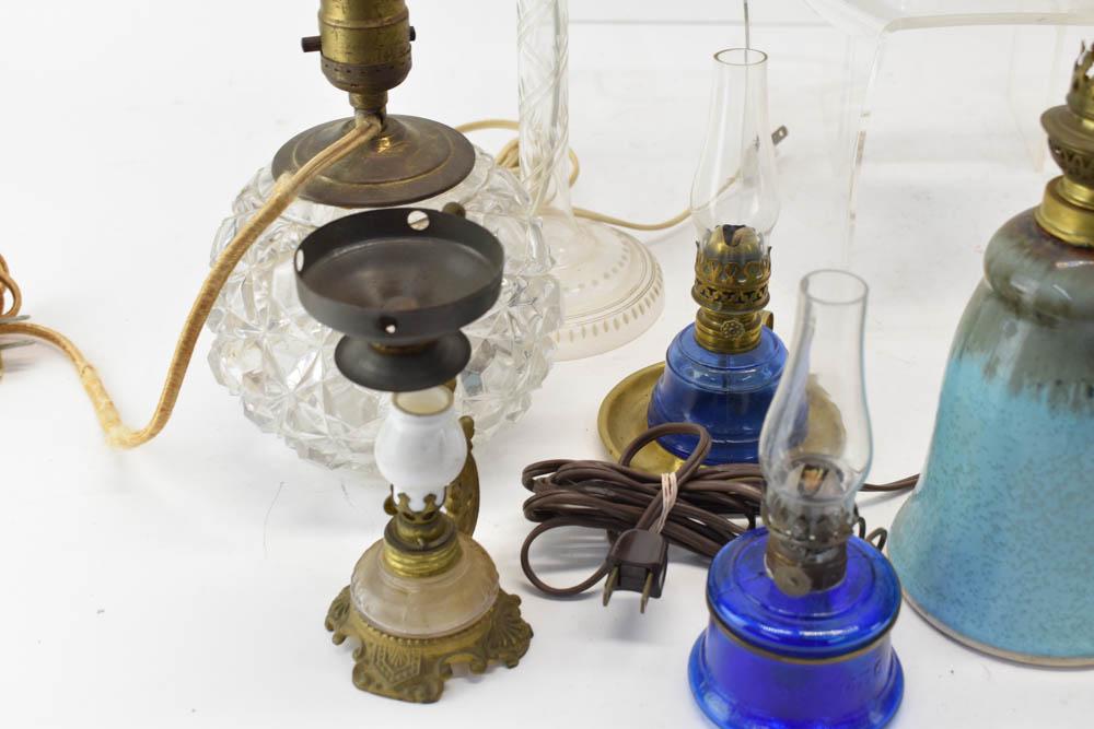 Group of Assorted Oil Lamps (1 of 8)