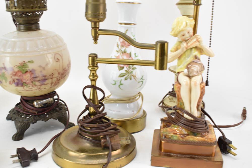 Group of Assorted Vintage Table Lamps (1 of 7)